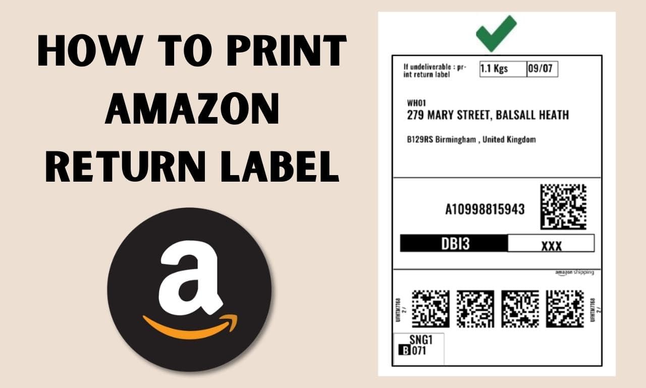 how to print amazon return label
